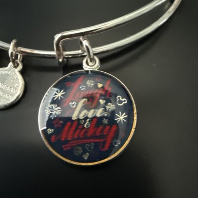 Disney Parks Alex and Ani Laugh Love Mickey Bracelet 2018 4th Of July