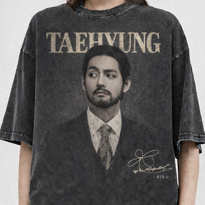 BTS ARIRANG Tシャツ Mサイズ　V　テヒョン　テテ　フェイス BTS V TAEHYUNG VINTAGE WASHED T-SHIRT UNISEX ARIRANG CONCERT
