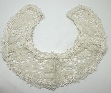 Antique VICTORIAN handmade LACE COLLAR ivory - gorgeous