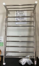 WarmlyYours Summit Towel Warmer. Dual Connection. Polished Chrome. TW-SUM08PS-HP