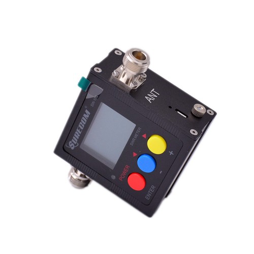 SURECOM SW102 SWR Meter & Frequency Counter N-J Type SL16 Adapter Watt Tester - Picture 4 of 15
