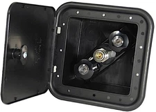 Valterra PF247701 Spray-Away RV Exterior Hose Hookup Hot/Cold Outlet Box