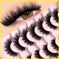 3D Mink Lashes Cat Eyelashes Fluffy Wispy Volume Lashes Natural Feather Makeup