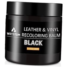 Leather Recoloring Balm - Leather Repair Kit for Furniture, Dye, 8.5OZ Black