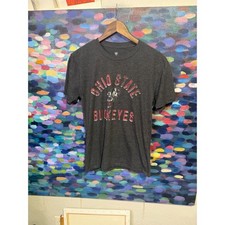 Top of the World Ohio State Buckeyes Brutus Graphic T-Shirt Mens Small Charcoal