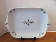 HOLIDAY HOSTESS Christmas Tree Tienshan Rectangular Baker - 13" (3 Available)