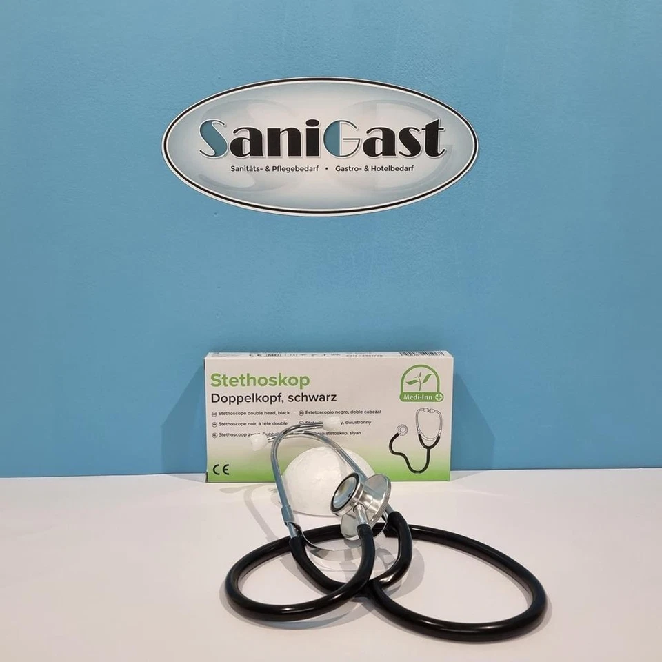 BODYPRODUCTS 1 Medi-Inn Doppelkopf-Stethoskop - nickelfrei - schwarz