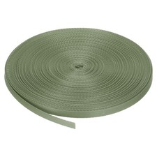 Nylon Webbing Strap Flat 3/8" 50 Yards Bean Green for DIY Backpack Luggage-rack