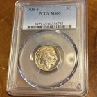 1936-S 5C PCGS MS65 Buffalo Nickel