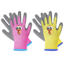 Kids Gardening Gloves, 2 Pair Toddler Gardening Gloves, Girls Glove, Rubber Non-