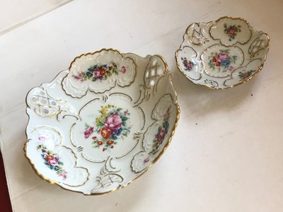 X 5) Porzellan Anbietschale mit dazugehörigen Schälchen Sanssouci Lindner  *