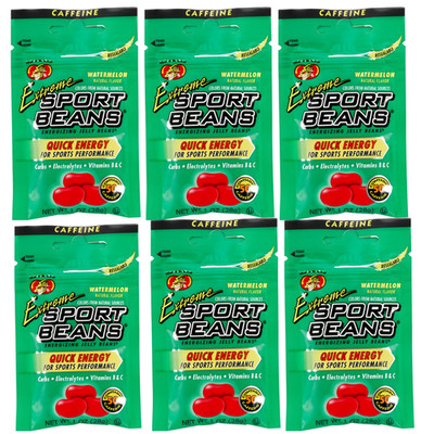 Jelly Belly Extreme Sport Beans Watermelon 6 Pack Energy Jelly Beans