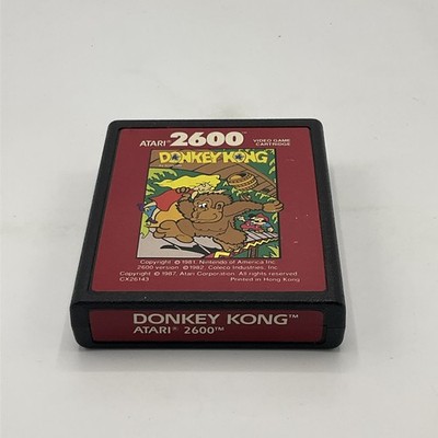 Donkey Kong Atari 2600 Vintage Cartridge Red Label Classic Arcade Game