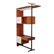 Vintage Corner Cabinet Laminate Italy Design 1960s