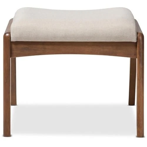Otomana Baxton Studio Roxy beige claro Foto 4 de 4