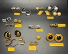 Vtg Costume Earring Jewelry Lot Clip On Screw On - Trifari Napier Monet Coro +