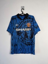 Manchester united 1992/1993 Away Jersey SZ-M Football Shirt Umbro Vintage