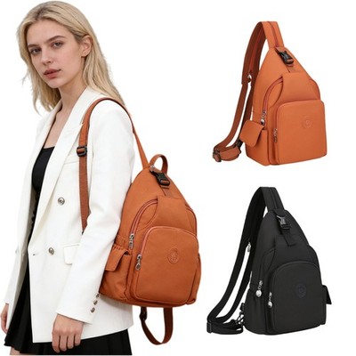 Oxford Fabric Fashionable Women's Chest Bag Shoulder Bag Crossbody Bag Backpack