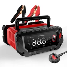 30 Amp Smart Trickle Charger, 6V/12V/24V Car Battery Charger, Lithium, Lifepo4