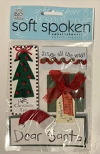 Soft Spoken Christmas Holiday Stickers - Dear Santa - New In Package