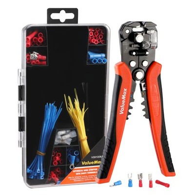 Automatic Wire Stripper 8 Inch 3in1 Cutter Crimper AWG 10-24 Electrical DIY Tool