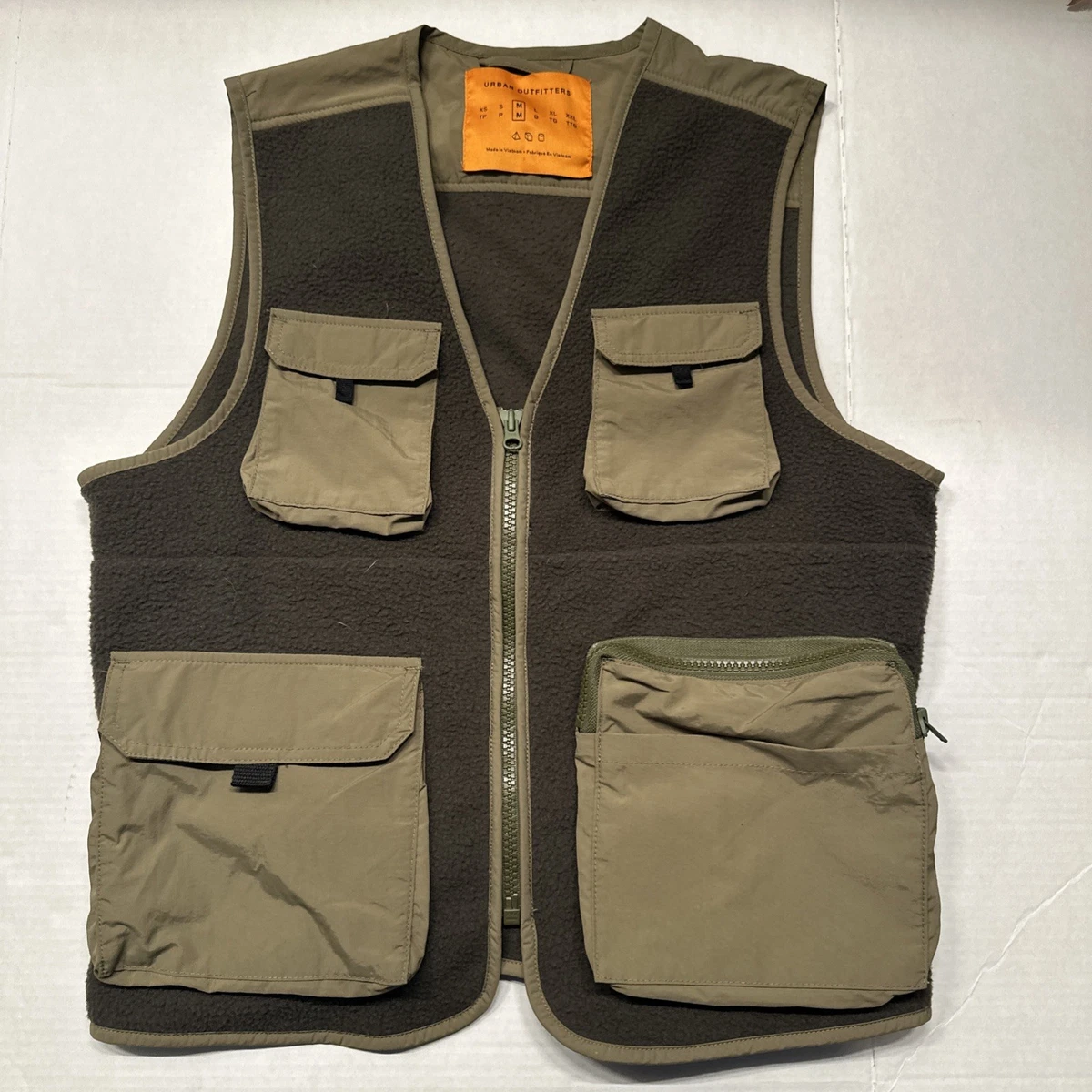 Gilet Utilitaire Urban Outfitters Homme - Taille L (Noir) - Poches Tactiques - Zip - Occasion Parfait État