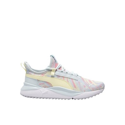 PUMA Pacer Easy Street Watercolor Lace Up  Youth Girls Blue Sneakers Casual Shoe