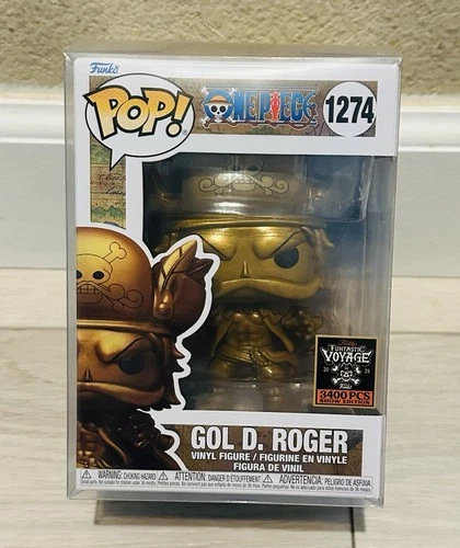 SDCC 2024 Funko Fundays Exclusive One Piece #1274 Gold Gol D. Roger Pop LE 3400