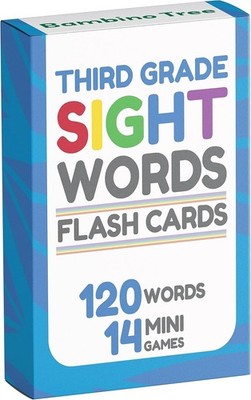 Sight Words Flash Cards 3Rd Grade - 120 High Frequency Words from Dolch'S and Fr