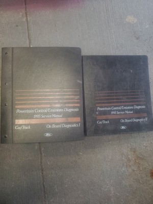 1995 Ford Powertrain Control Emissions Diagnosis Service Manuals Car Truck 1 & 2