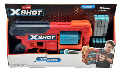 Zuru X-Shot Excel Xcess Foam Dart Blaster 16x Air Pocket Technology Toy Gun