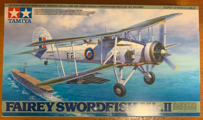 UNOPENED TAMIYA FAIREY SWORDFISH MK.II 1/48 SCALE KIT