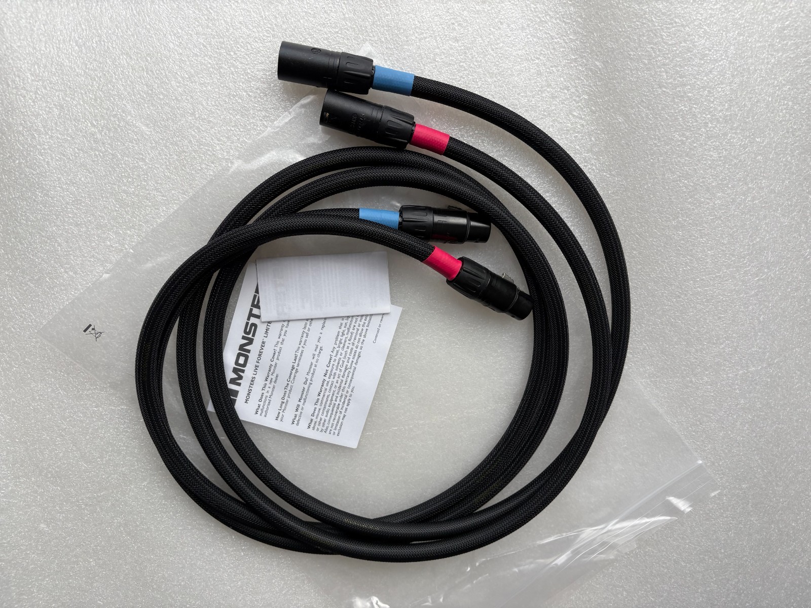1.5m Monster cable M Sigma M∑2000 Balanced XLR interconnect cable / pair