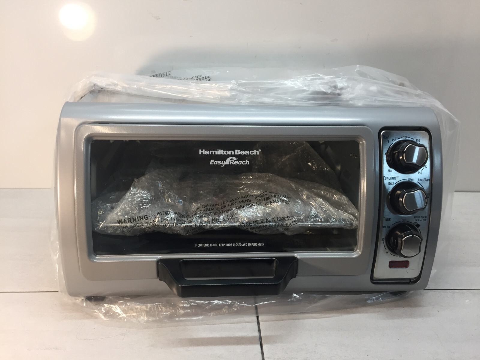 Hamilton Beach 31127D Easy Reach Toaster Oven with RollTop Door