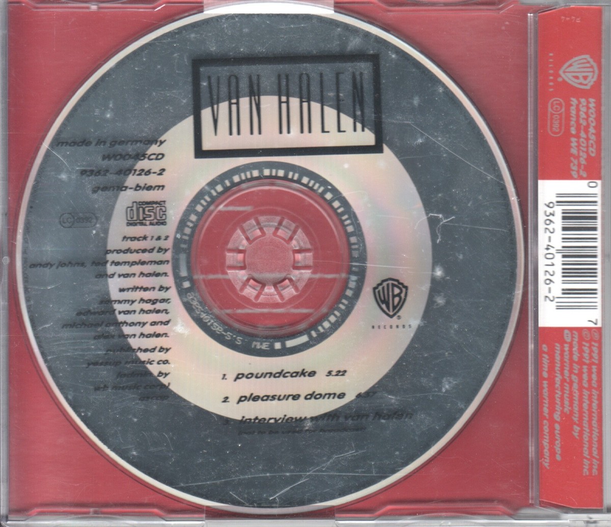 希少CDシングル】VAN HALEN ヴァン・ヘイレン/poundcake