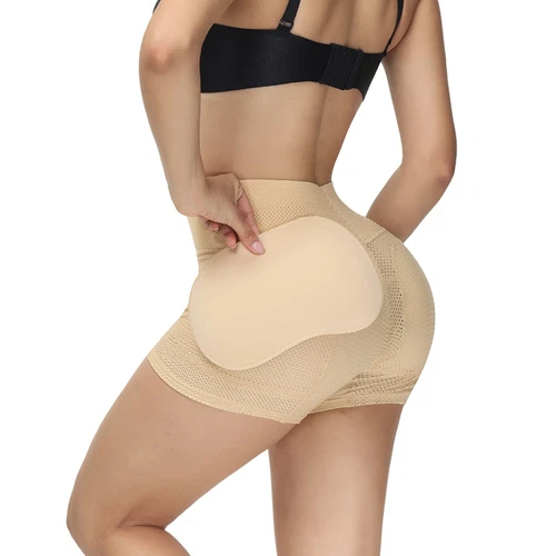 Damen Hüftpolster Shapewear gepolstert formend Oberschenkel Shorts Dip Enhancer Po Lifter - Bild 11 von 20