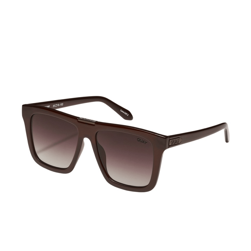 Quay Name Drop | Chocolate Frames / Dark Chocolate Lens | NEW/NWT!!??️☀️? QUAY Name Drop Sunglasses Chocolate Frame Dark Chocolate  main image 3
