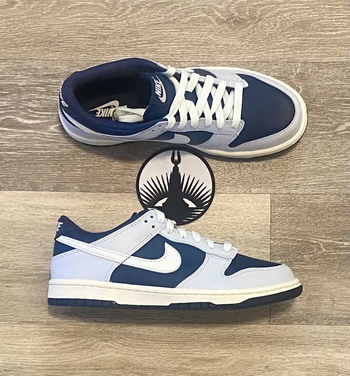 Nike Dunk Low GS 'Football Grey Midnight Navy' FB9109-002
