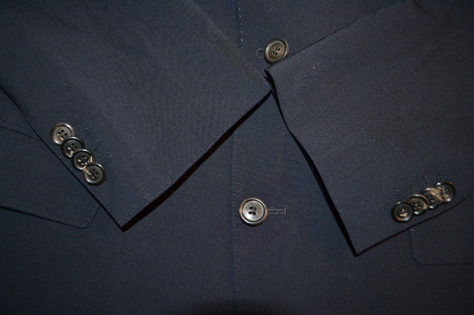 Hugo Boss Men Stretch Wool Blend Navy Blue 2 Button Sports Coat Sz 40R thumbnail 8