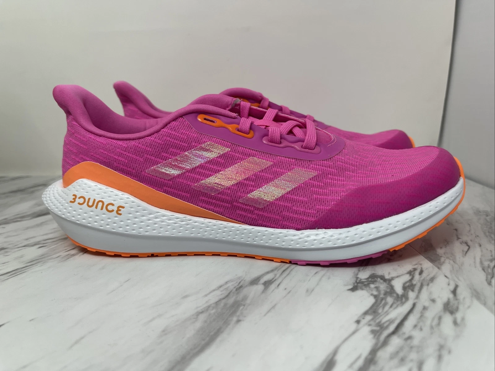 Scarpe sneakers da corsa Adidas FX2249 EQ21 Run rosa basse stringate taglia 5 5