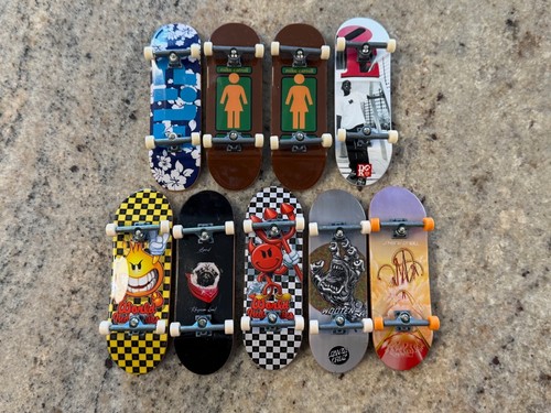 Mixed Lot of 9 Loose Tech Deck Skateboards Fingerboard Toys