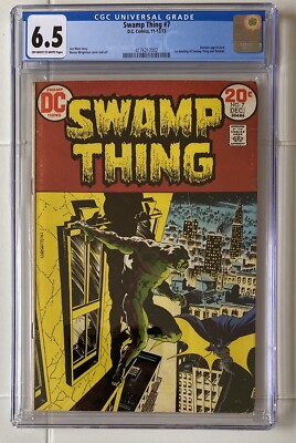 Swamp Thing #7, CGC 6.5, 1st Batman meeting