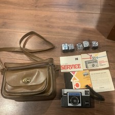 VINTAGE 1970s KODAK INSTAMATIC X-15 CAMERA With Manual And Leather Case