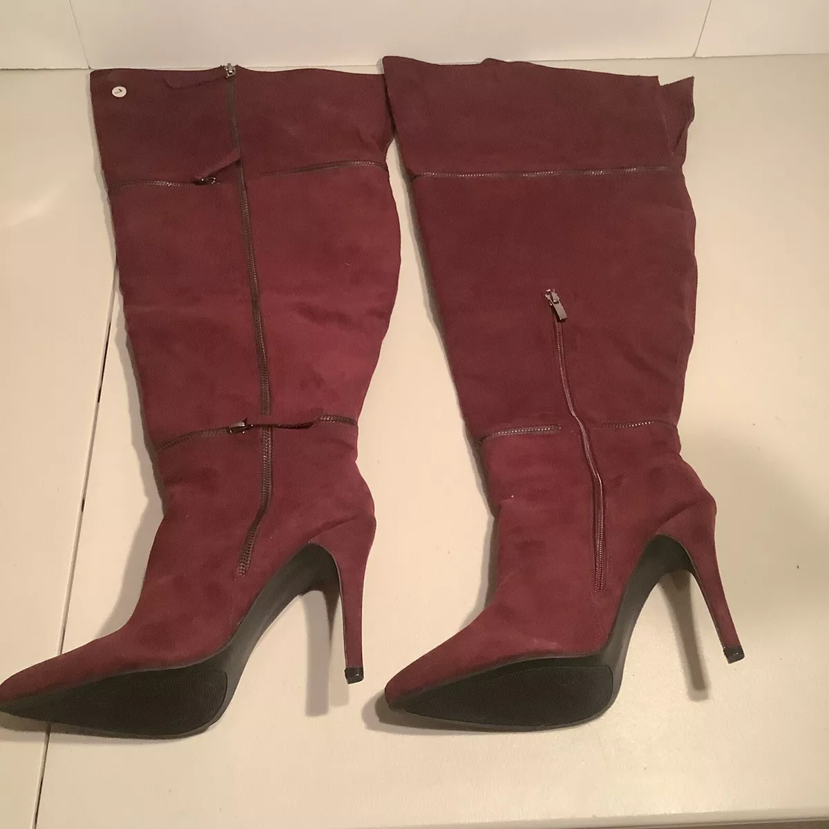 Ashley stewart over the knee boots sale
