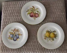 3 Lillian Veron Fruit Plates Made in Italy