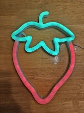    cute Strawberry LED Neon Sign Wall Light 8in x 7in See description: 