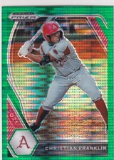 2021 Prizms Green Pulsar RC Christian Franklin Prizm Rookie Draft FR1008