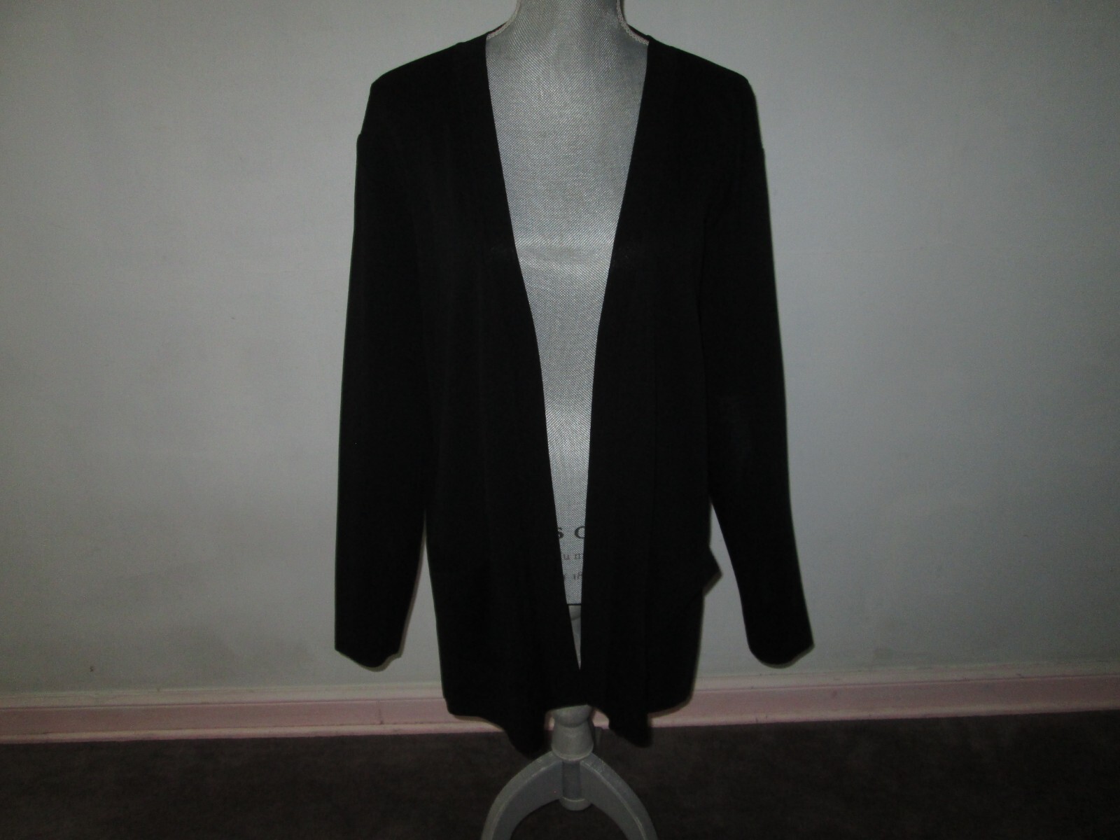 Exclusively MISOOK Solid Black Open Front Cardiga… - image 1