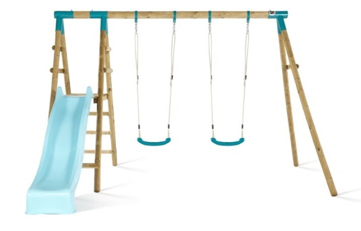 Wooden Double Swing Plum Swing Slide Set Plum® Tamarin Double