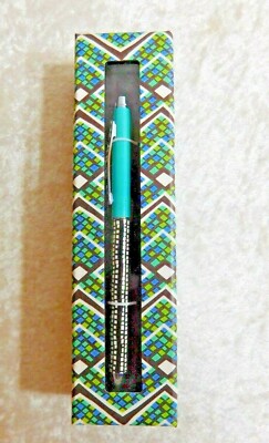 VERA BRADLEY BALL POINT PEN RAIN FOREST BLACK INK NWT OFFICE SCHOOL DESK GREEN